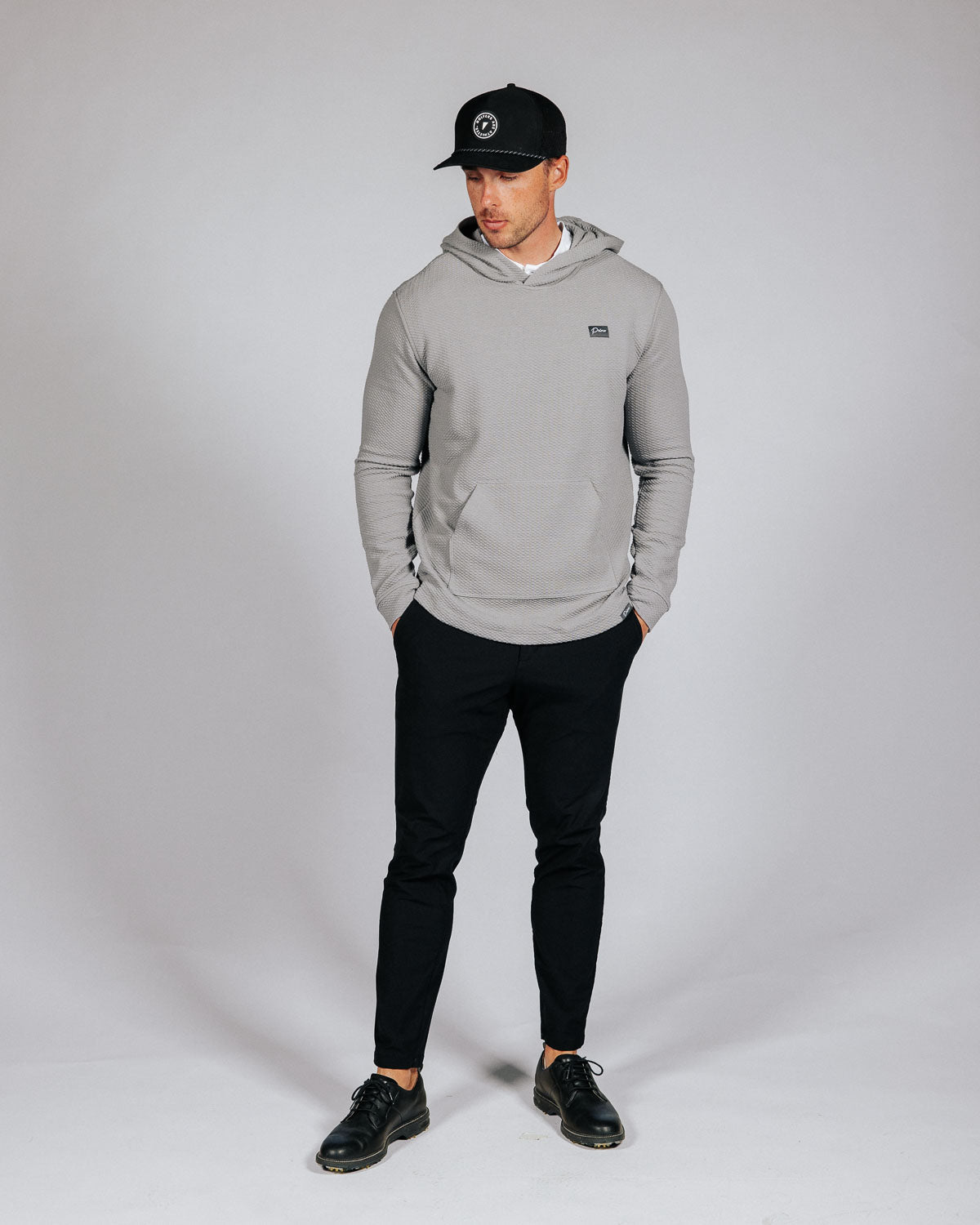Light Gray Waffle Hoodie – Primo Golf Apparel