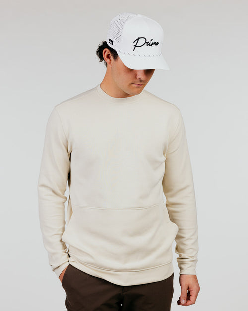 Primo Fairway Crew Neck - Light Khaki