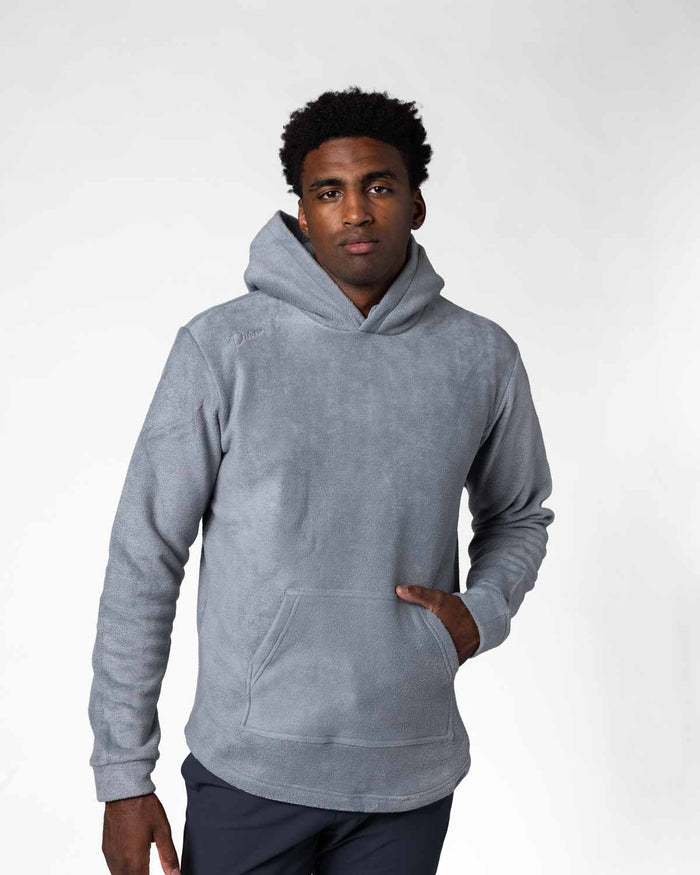 Light Gray Polar Fleece Hoodie