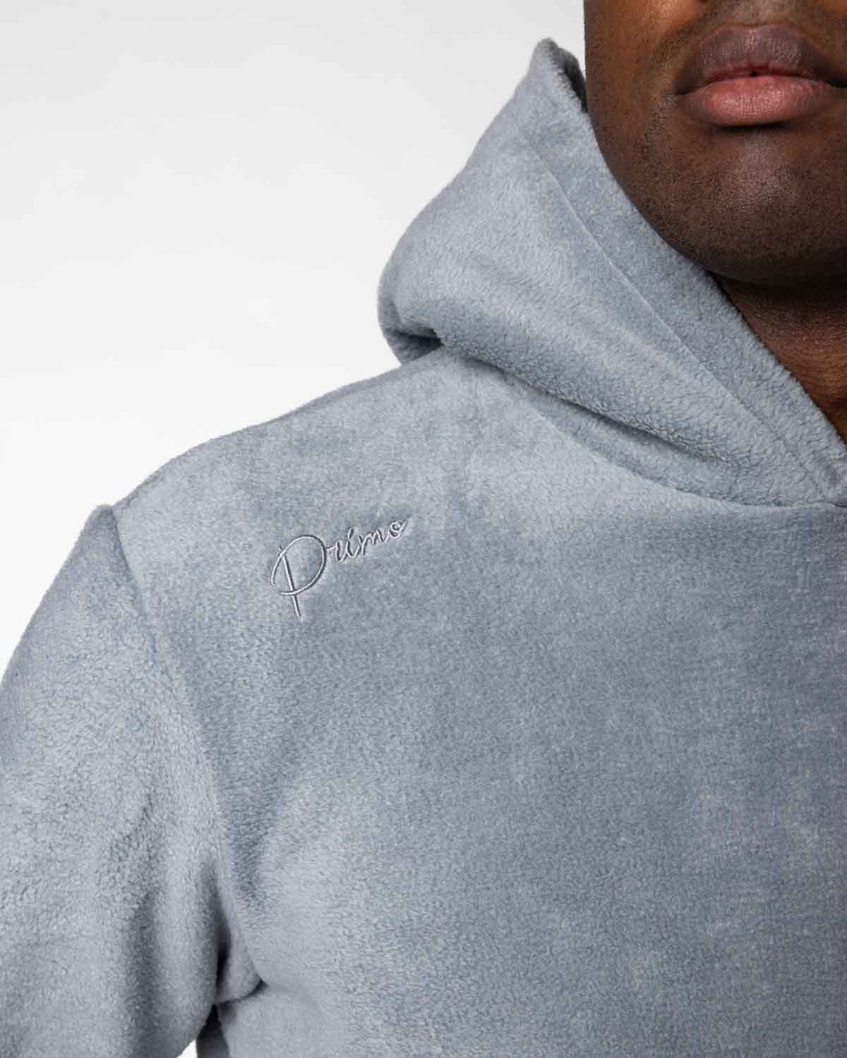 Light Gray Polar Fleece Hoodie