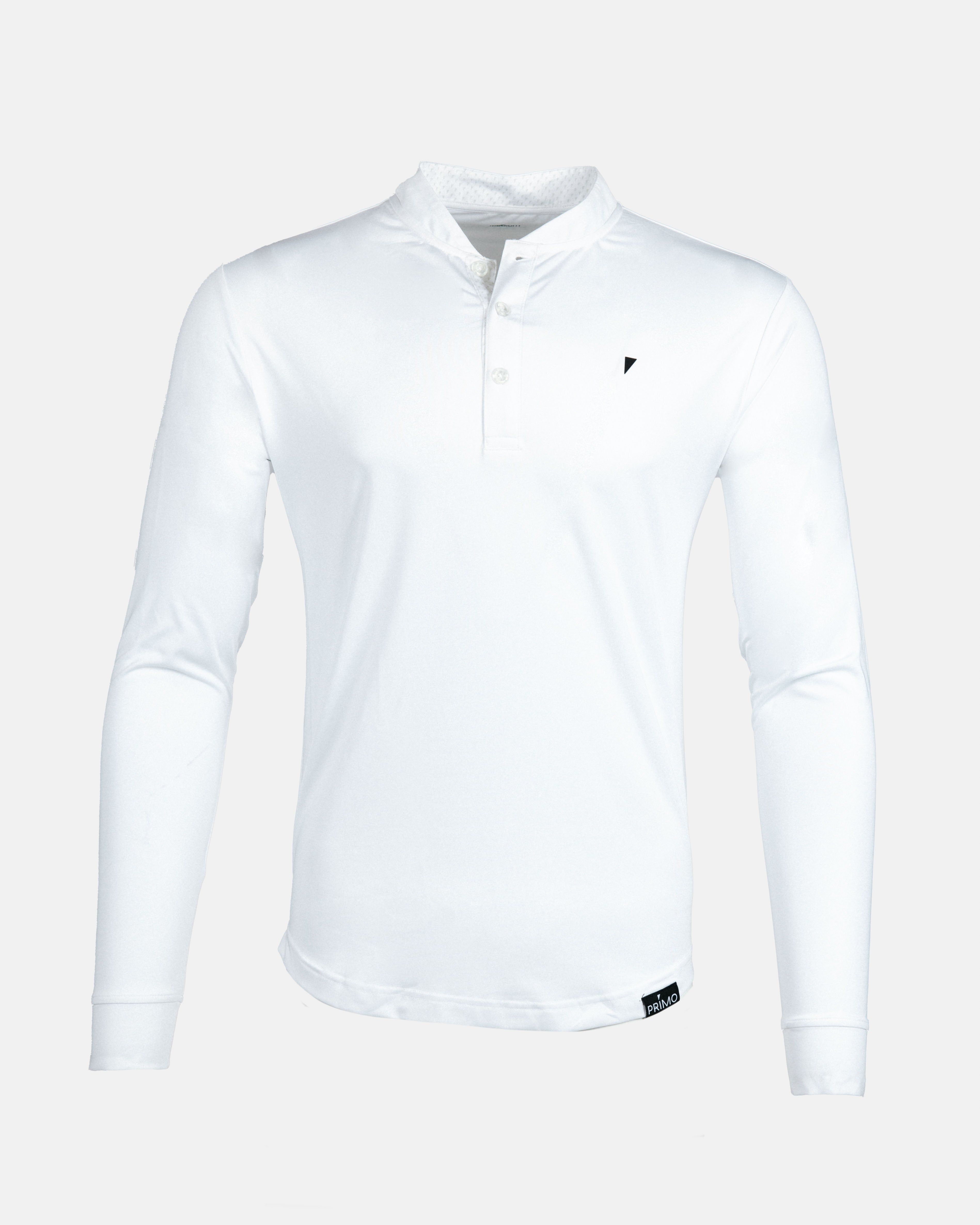 White Long Sleeve Blade Polo – Primo Golf Apparel