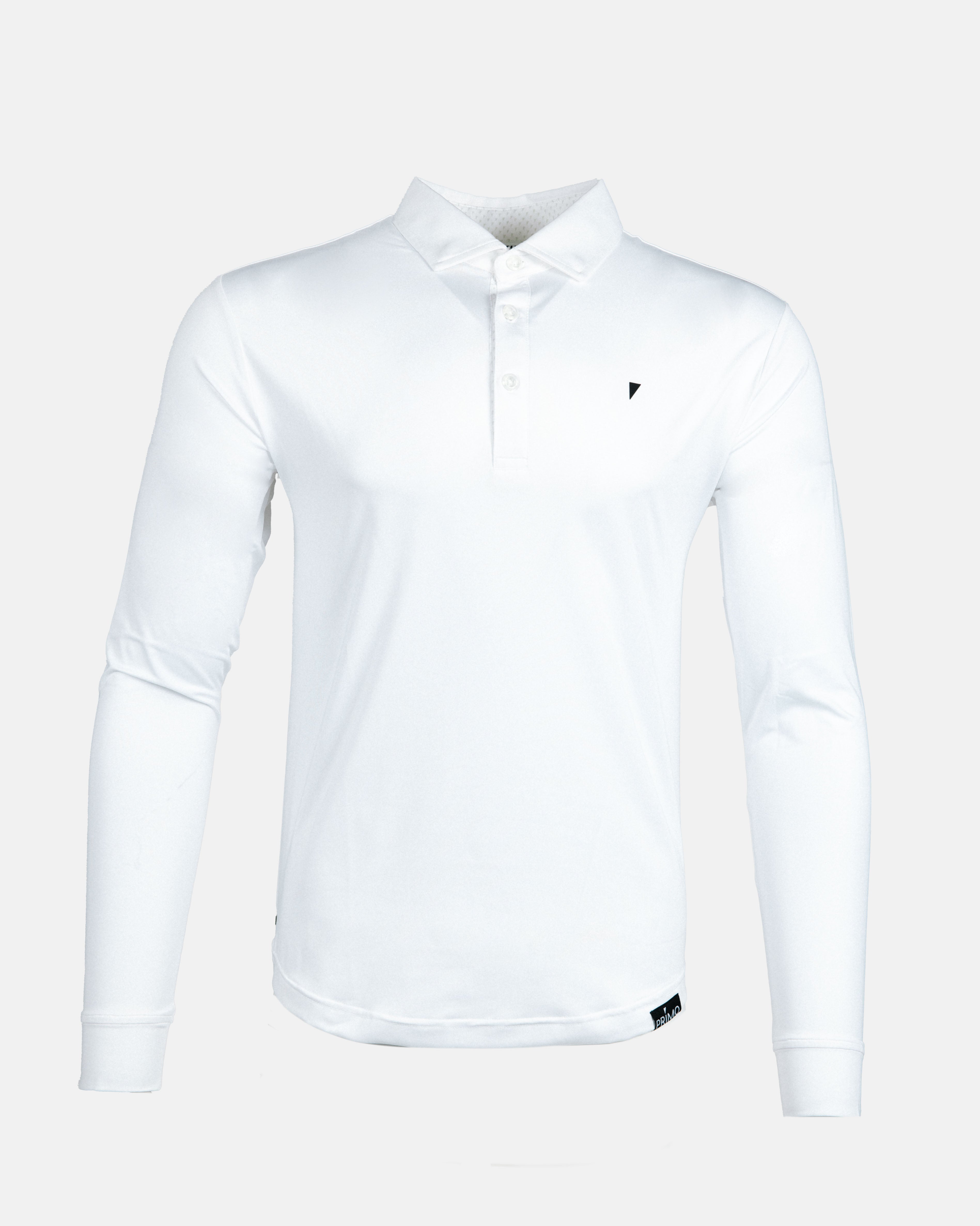 White Long Sleeve Classic Polo – Primo Golf Apparel