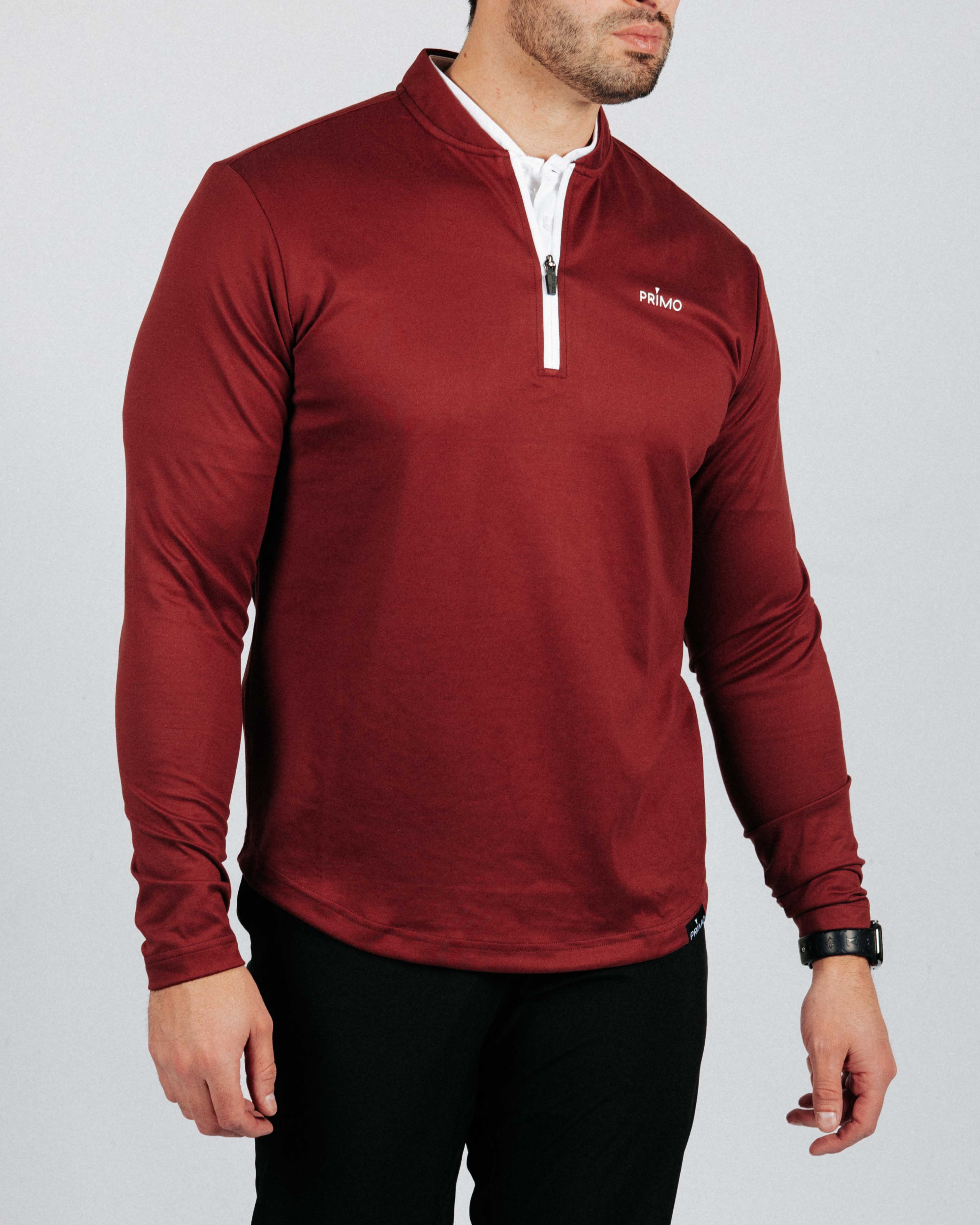 Maroon Blade Quarter Zip – Primo Golf Apparel