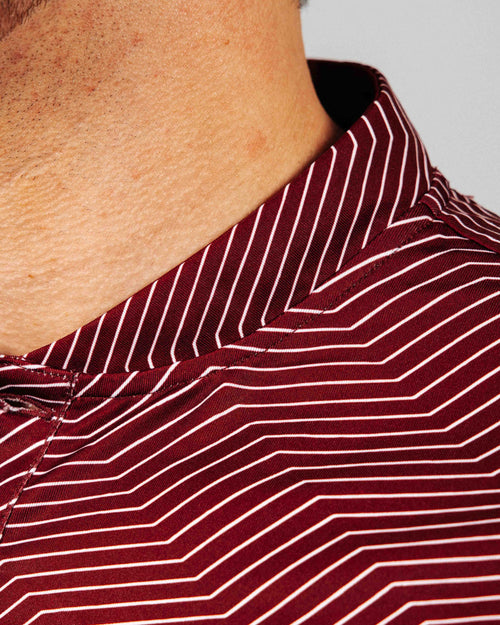 Maroon Chevron Blade Polo