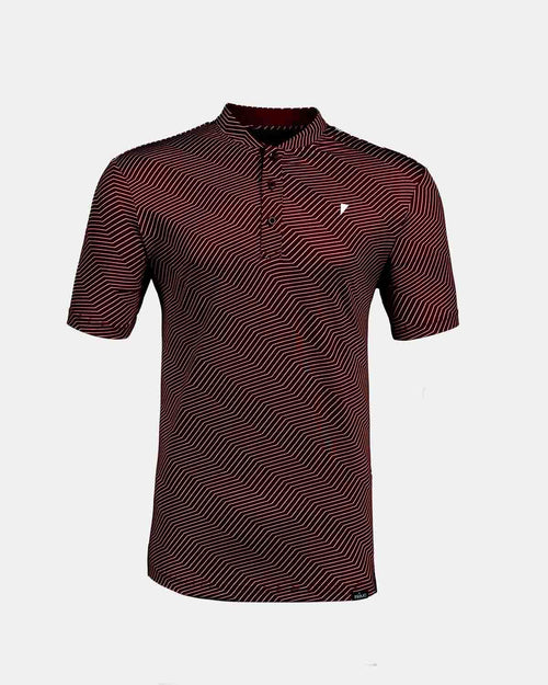 Maroon Chevron Blade Polo