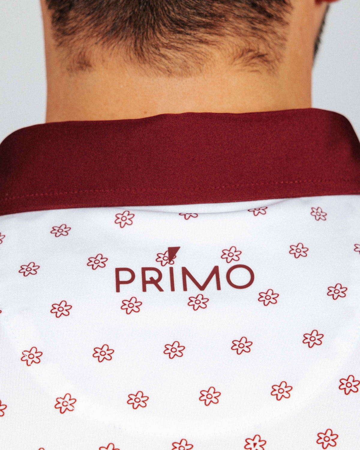 Maroon Daisy Classic Polo