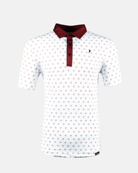 Maroon Daisy Classic Polo