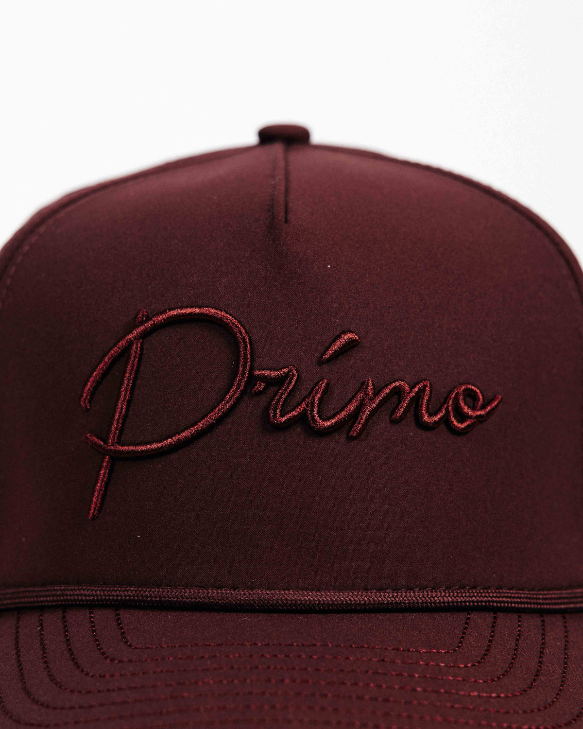 Maroon Monochrome Cursive Hat