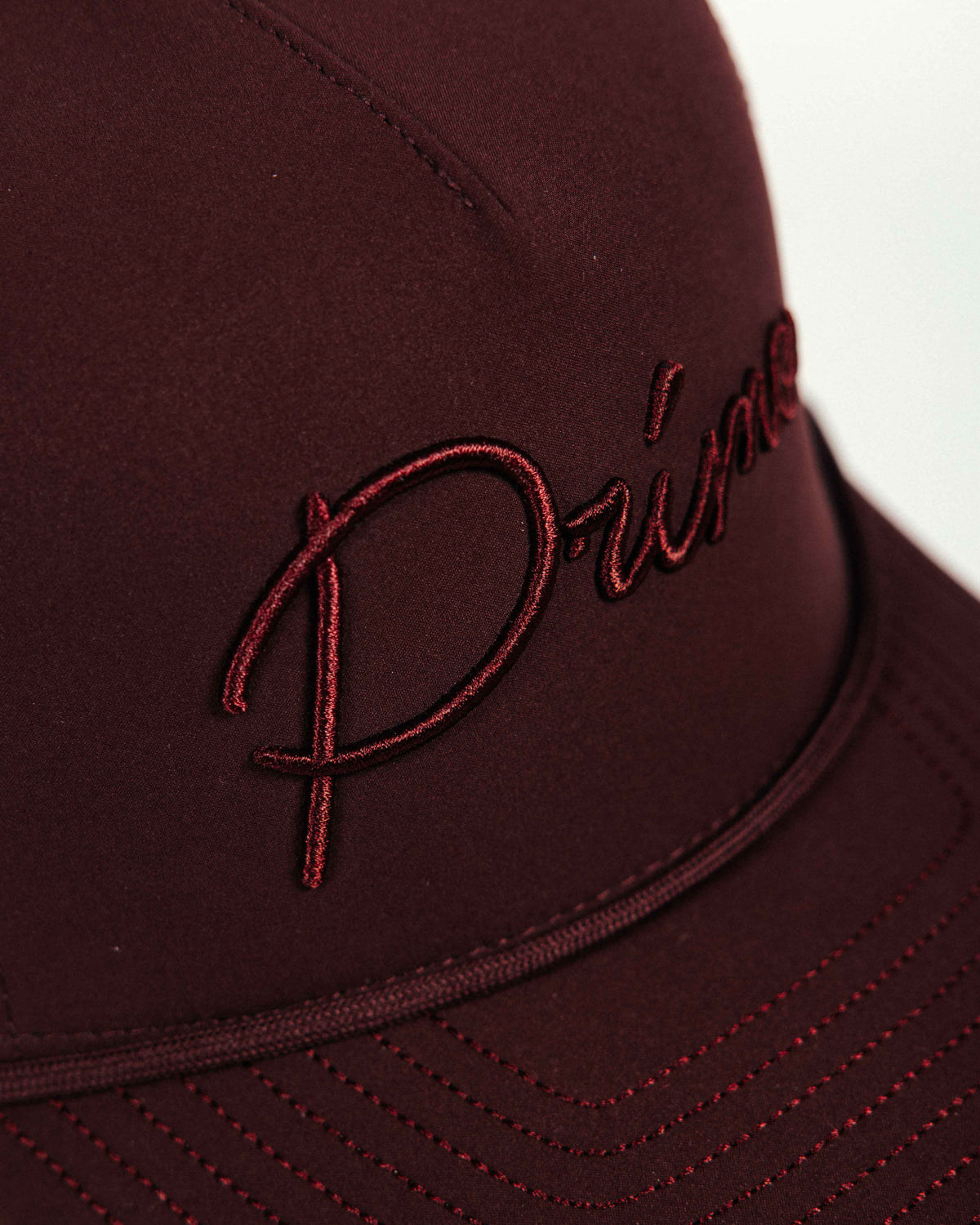 Maroon Monochrome Cursive Hat