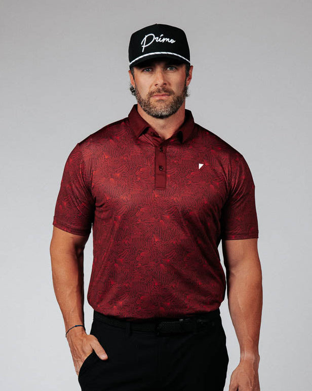 Classic Polo - Maroon Ocean Spray