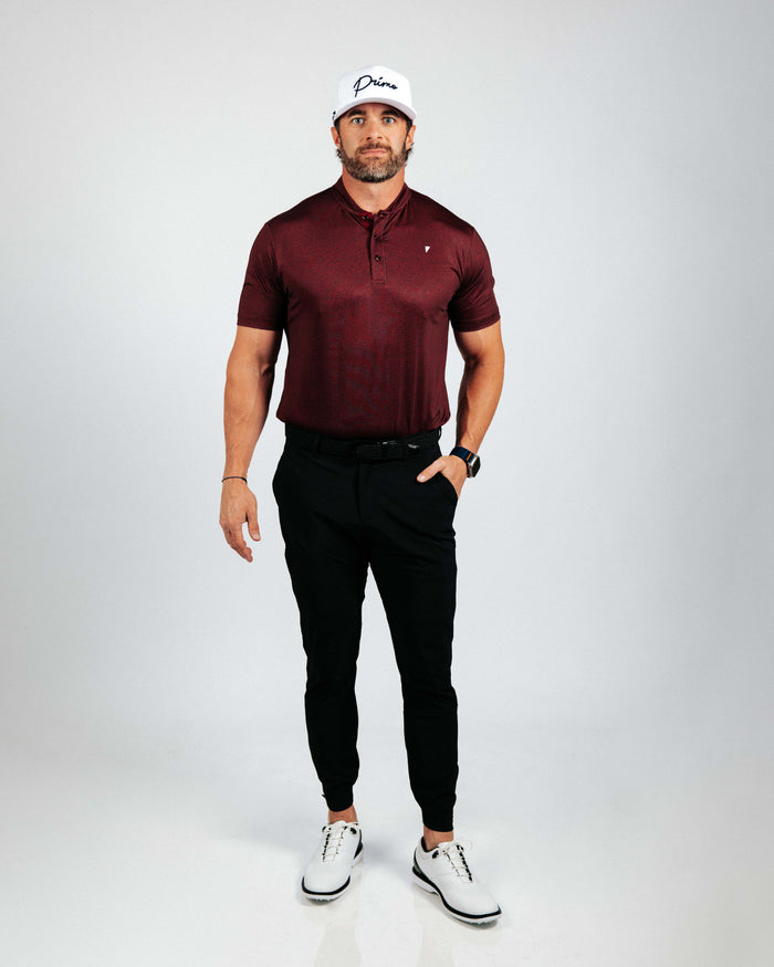 Maroon Pebble Blade Polo