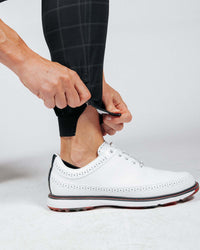 Men's Charcoal Plaid Golf Jogger