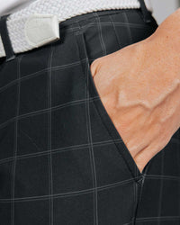 Men's Charcoal Plaid Golf Jogger