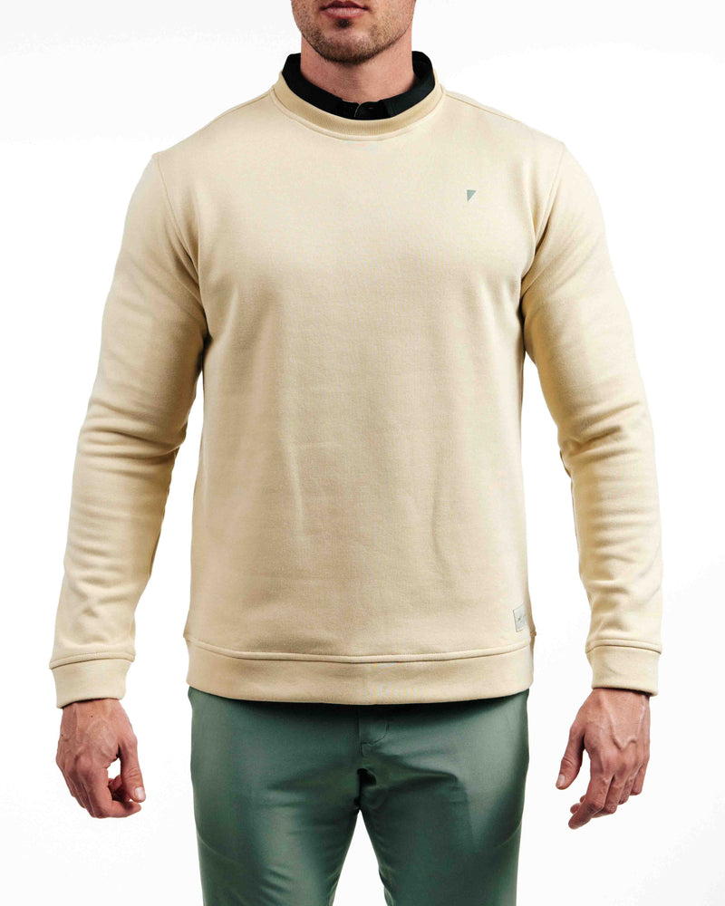 Micah Morris Crew Neck Sweater On model