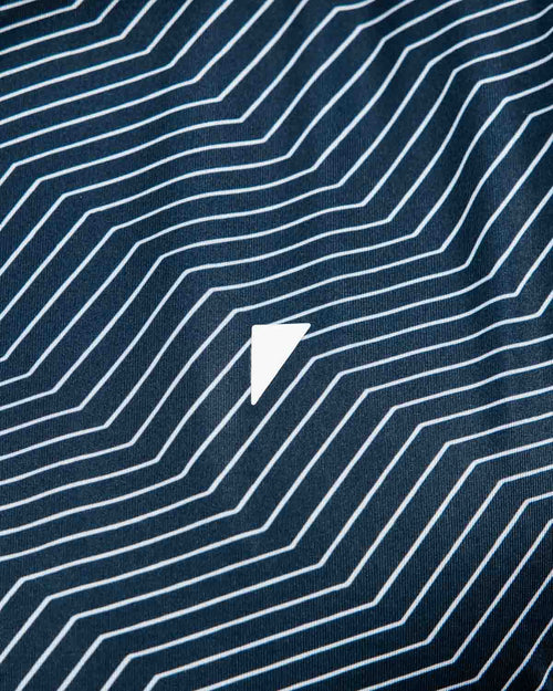 Navy Chevron Classic Polo