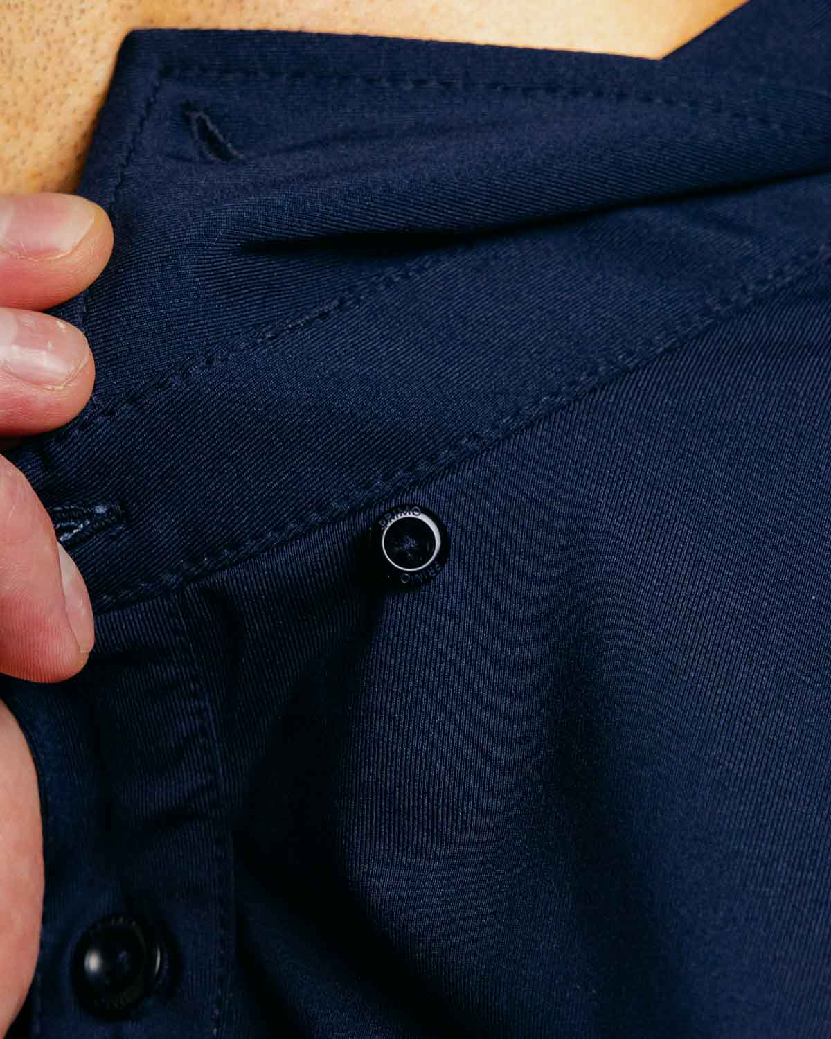 Navy Cursive Classic Polo