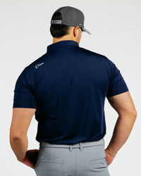 Navy Cursive Classic Polo