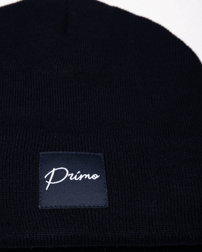 Navy Cursive Beanie