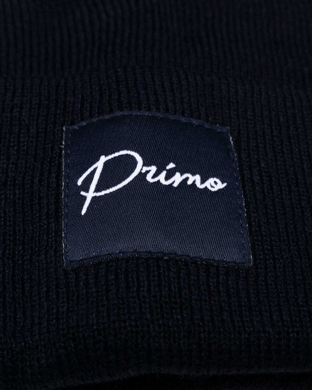 Navy Cursive Pom Pom Beanie