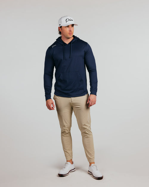 Navy Cursive Golf Hoodie