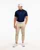 Navy Mock Neck Tee