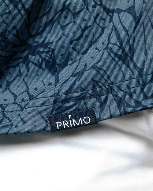 Navy Pineapple Blade Polo