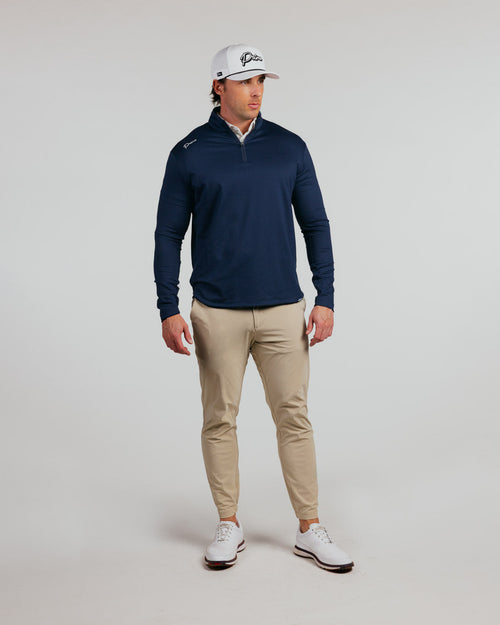 Primo Golf Quarter Zip - Navy Cursive