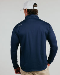 Navy Cursive Quarterzip