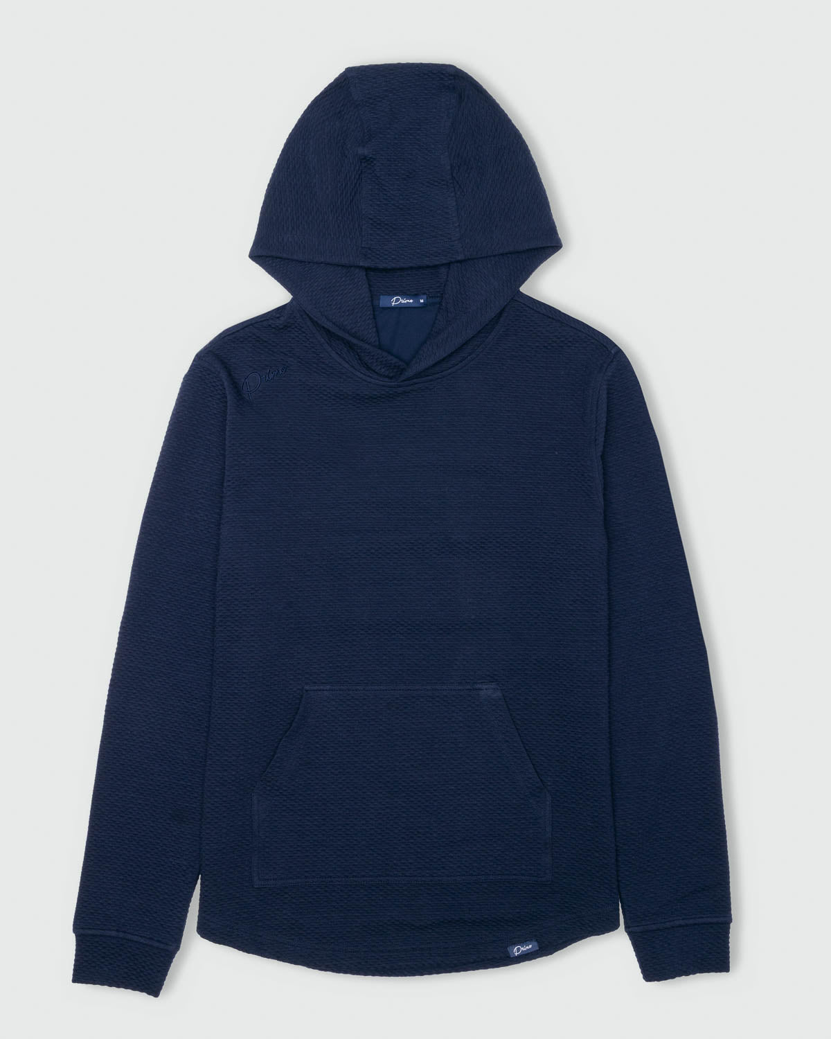 Navy Cursive Waffle Hoodie