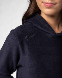 Women's Navy Polar Fleece Hoodie