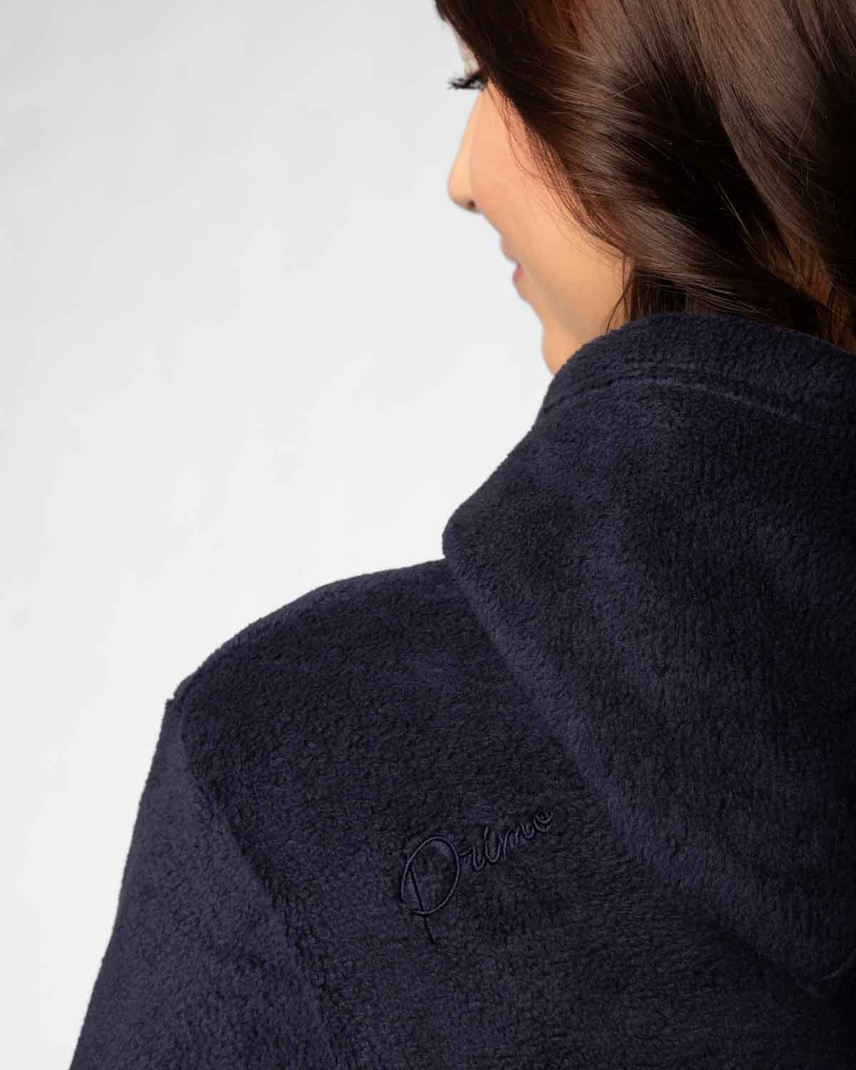 Women's Navy Polar Fleece Hoodie