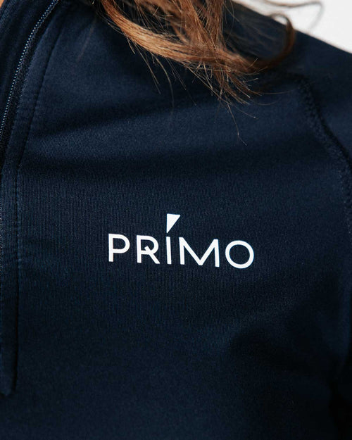 Women's Navy Crop Quarterzip