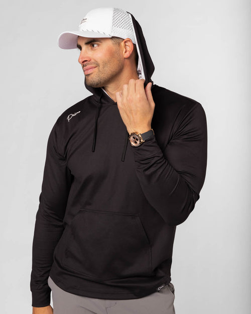 Cursive Golf Hoodie - Nightshade
