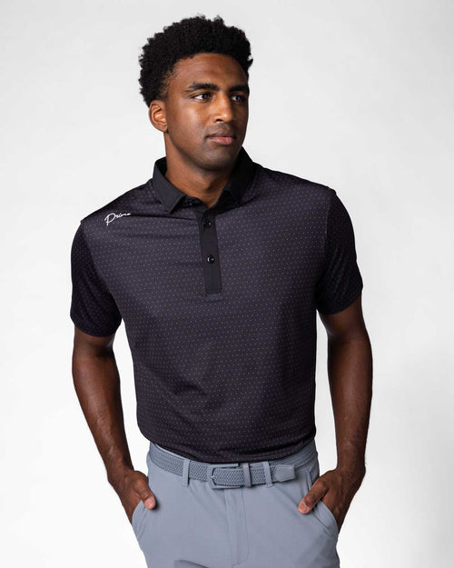 Cursive Classic Polo - Obsidian