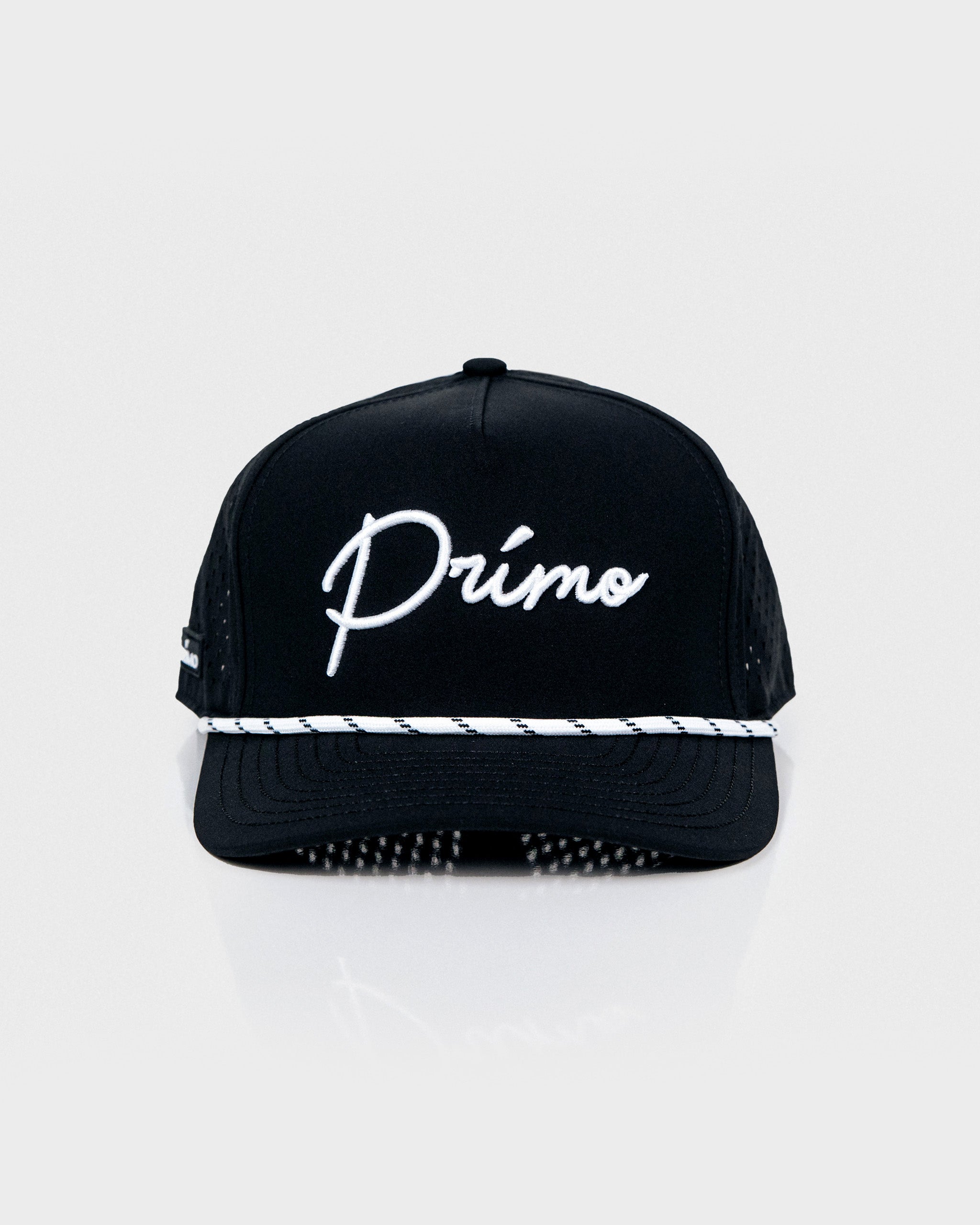 【黒/FREE】EXAMPLE CURSIVE LOGO SNAPBACK Black Cursive Hat – Primo Golf Apparel