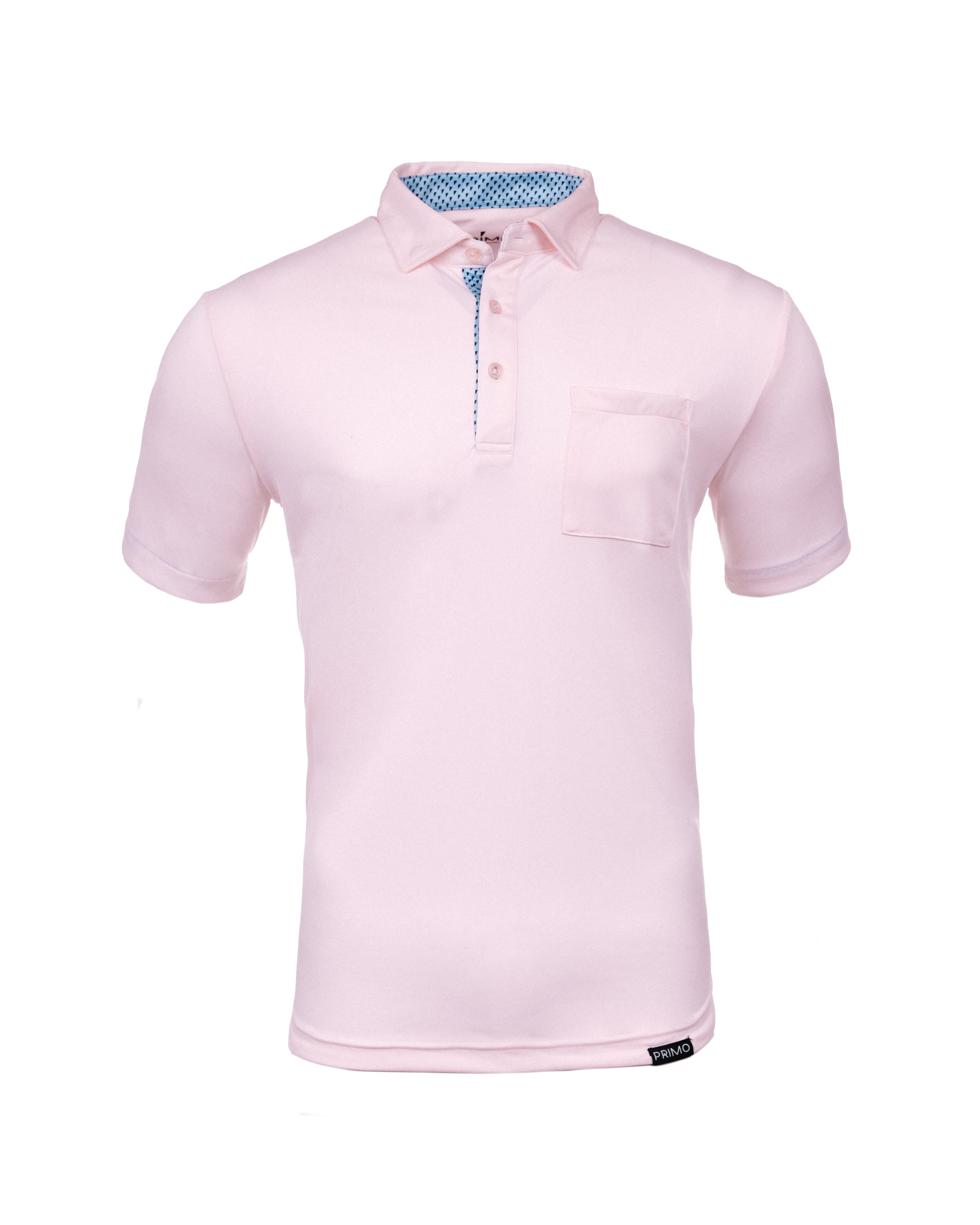 Pink golf 2024 polo mens