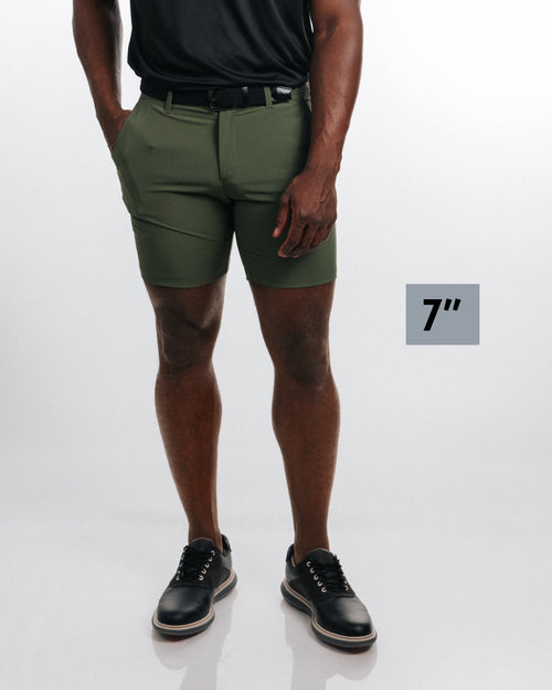 Men's Olive Golf Shorts
