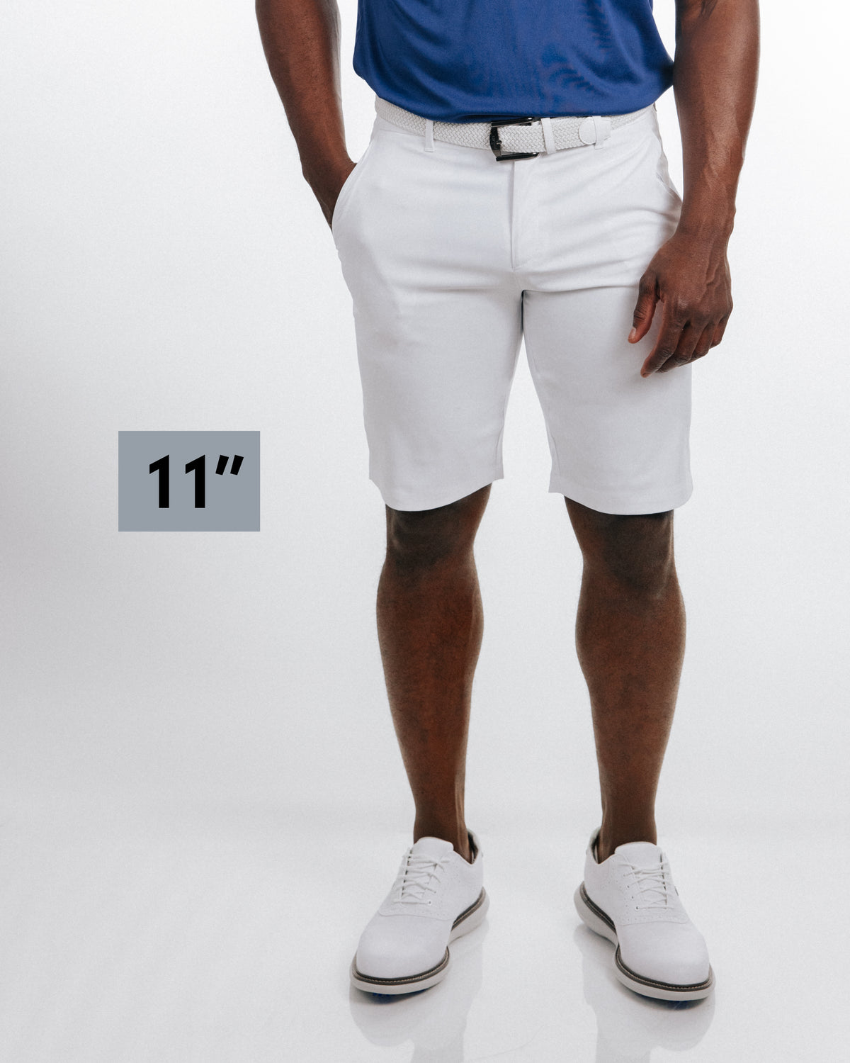 Primo White Shorts - 7, 9, 11 – Primo Golf Apparel