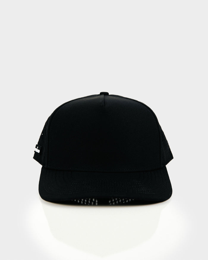 Blank 5 Panel Hat - Black No Rope