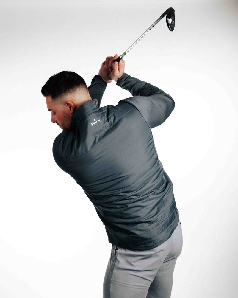 Primo Golf Dark Gray Hybrid Jacket Swing