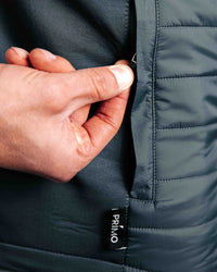 The Primo Golf Dark Gray Vest pocket zipper