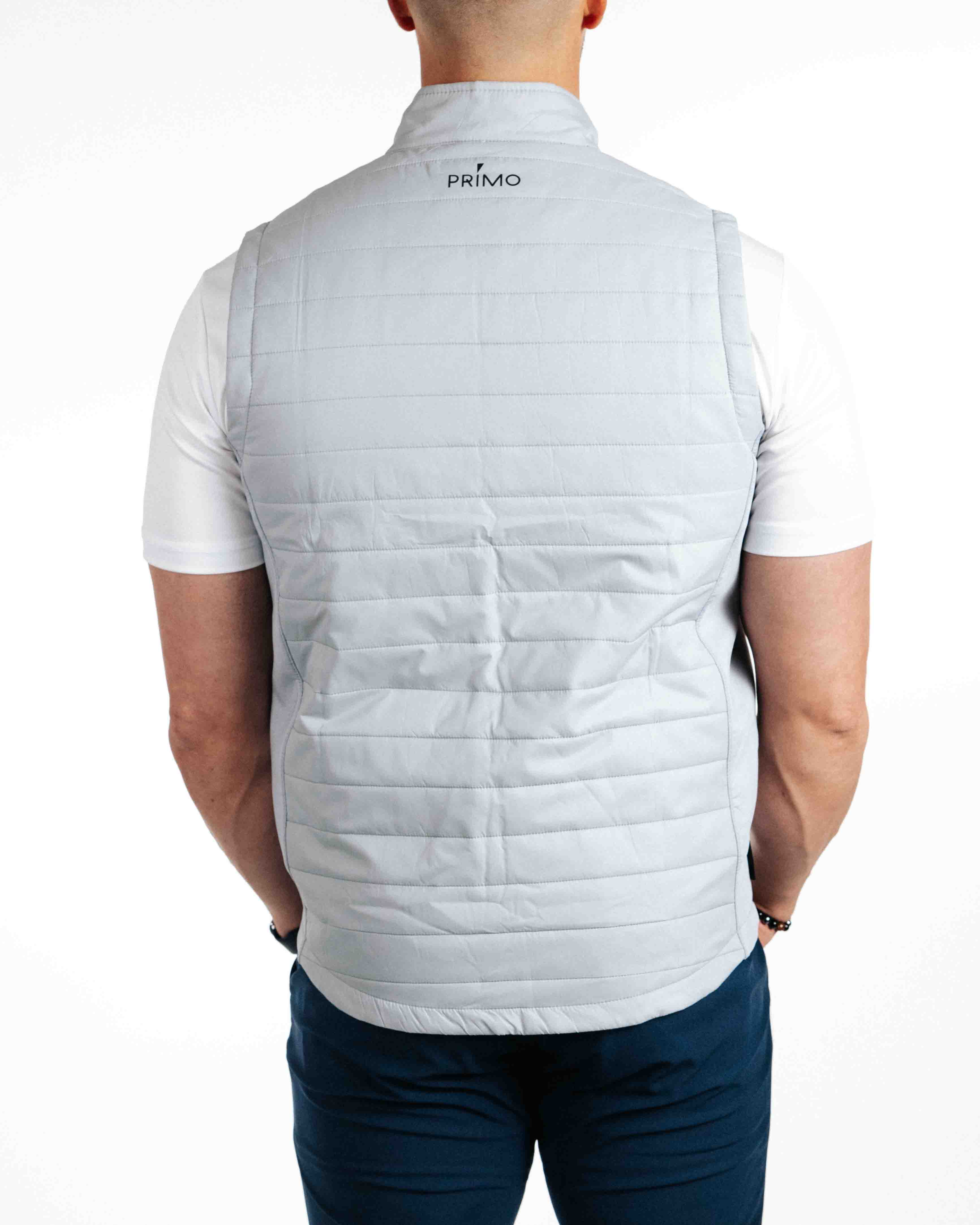 Light Gray Puff Vest – Primo Golf Apparel
