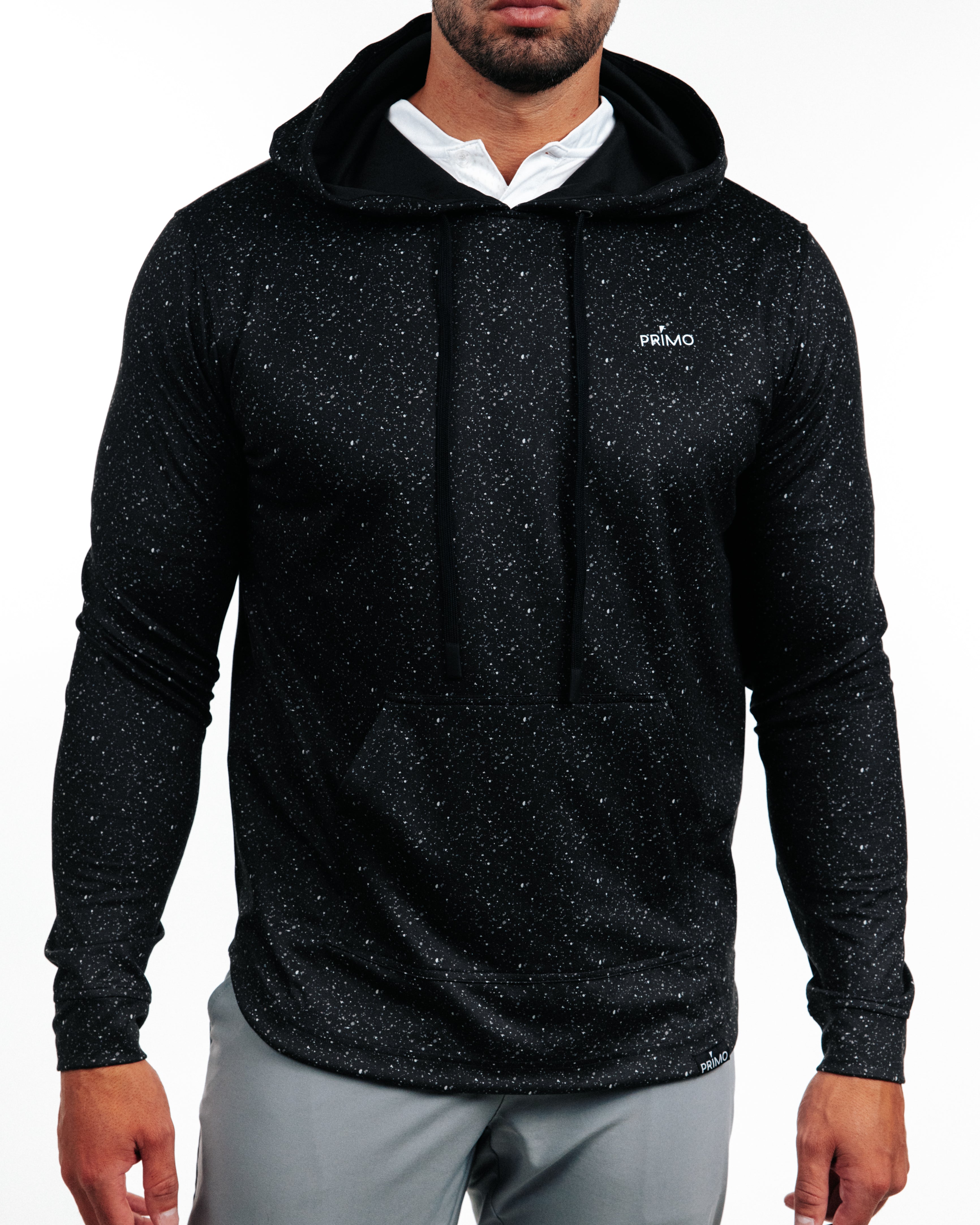 Primo Hoodie - Speckled Black – Primo Golf Apparel