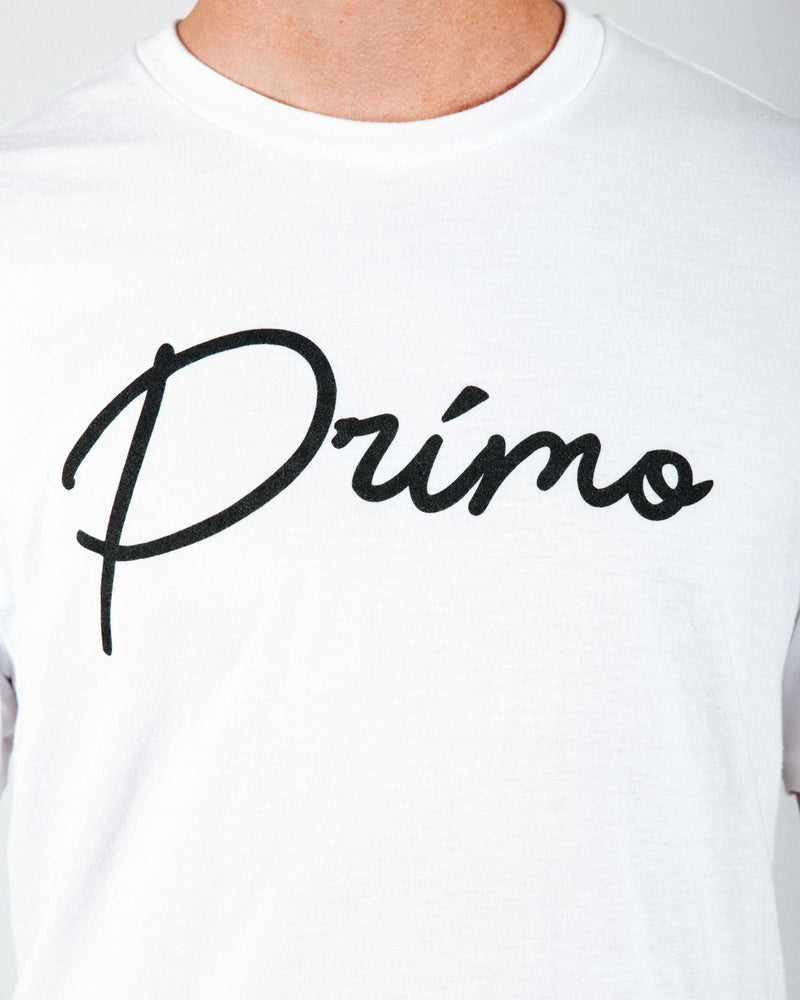 Primo White Cursive Tee