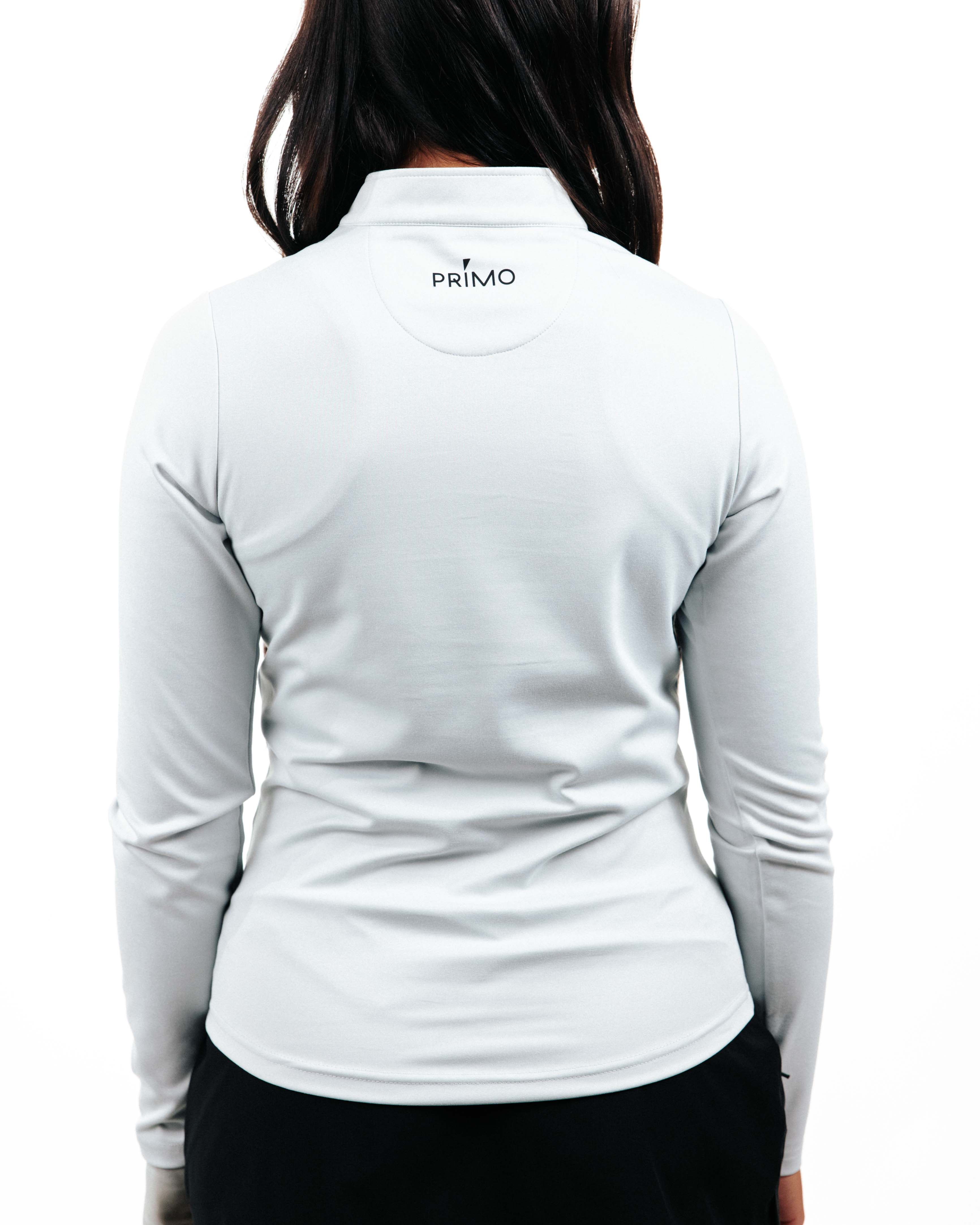 Women's Light Gray Quarterzip – Primo Golf Apparel