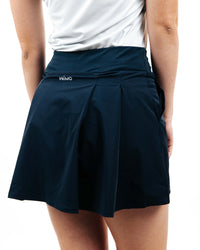 Women's Navy Ruffle Skirt