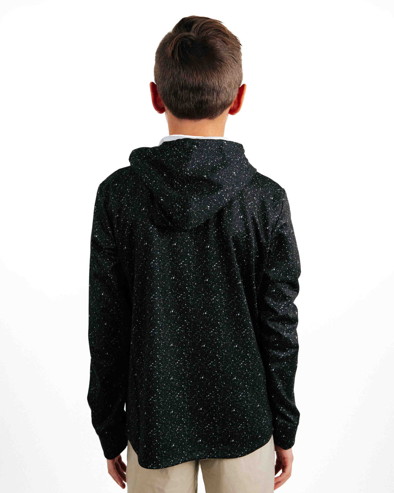 Primo Youth Hoodie - Speckled Black