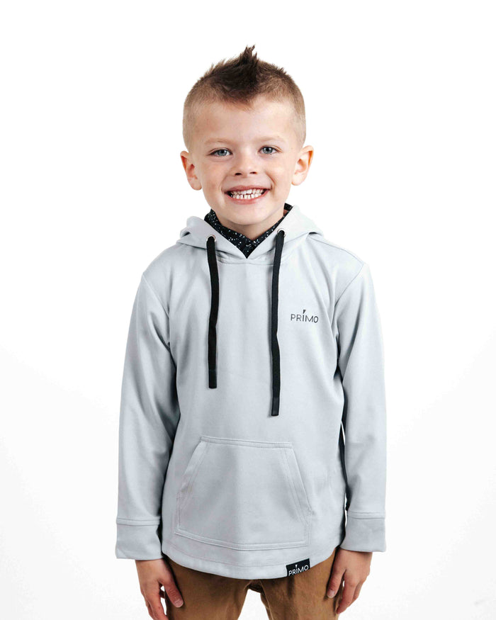 Primo Youth Hoodie - Light Gray