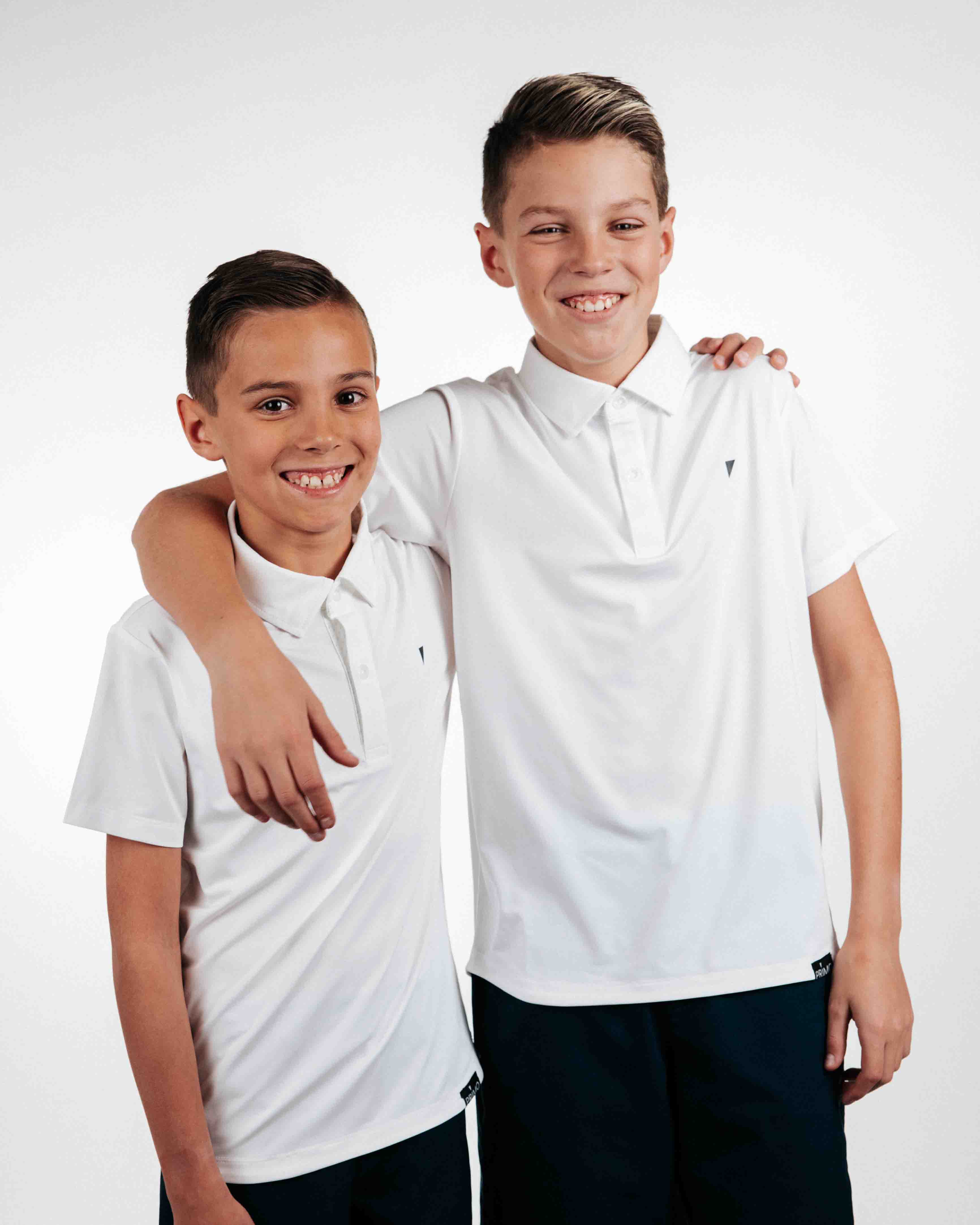 Youth White Classic Polo – Primo Golf Apparel