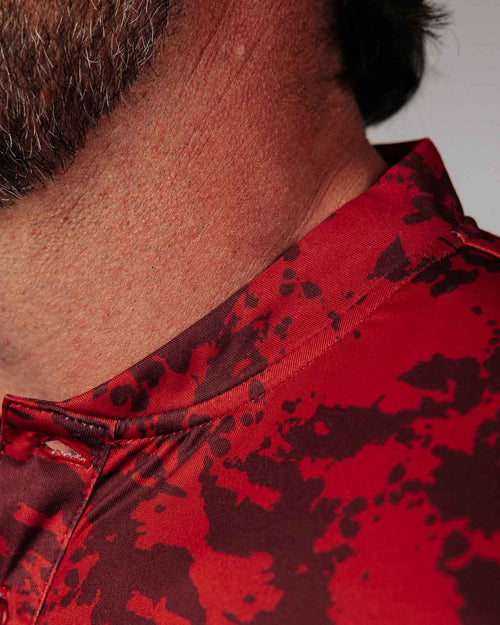 Red Splatter Blade Polo
